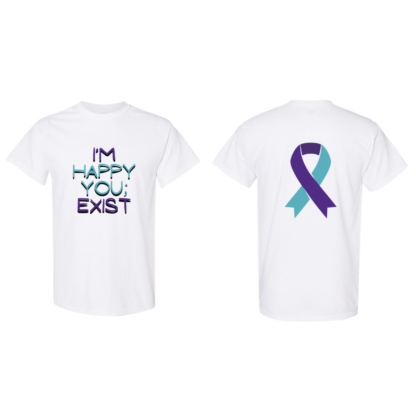 CLEARANCE Suicide Awareness White T-Shirt