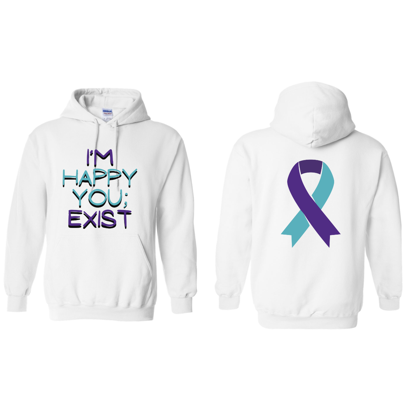 CLEARANCE Suicide Awareness White Hoodie