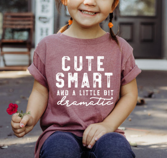 YOUTH Cute Smart and a Little Bit Dramatic Crewneck