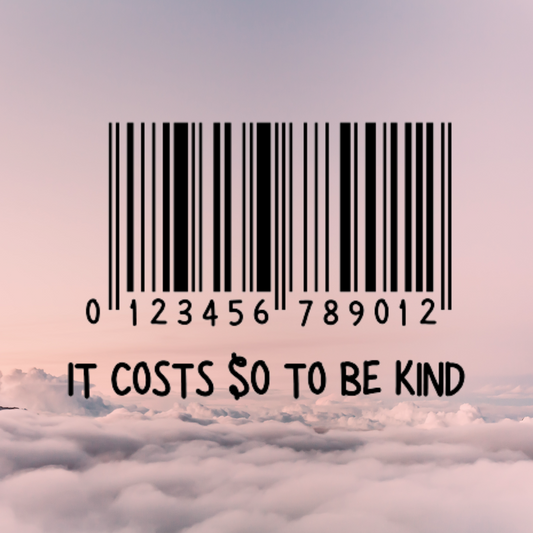 It Costs $0 to Be Kind Sublimation Transfer